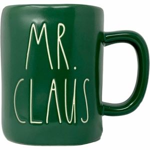 Rae Dunn Mr. Claus Green Coffee Mug